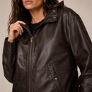 [Llevá 2 y Pagá 1] Campera de Mujer Aurora de Cuero Genuino y Acolchada