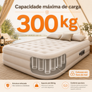 [Llevá 2 Pagá 1] Colchón Inflable King Portátil con Revestimiento Triple Antidesgarro +REGALO: Bomba de Aire Eléctrica