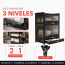 Escurridor Multifuncional Completo de Acero Inoxidable y Tapas de Vidrio +REGALO: Kit de Utensilios de Cocina