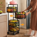 [Llevate 2 y Pagá 1] Frutera Giratoria Articulada de Acero Inoxidable de 3/4/5 Niveles | + REGALO: Kit de Utensilios de Cocina