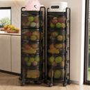 [Llevate 2 y Pagá 1] Frutera Giratoria Articulada de Acero Inoxidable de 3/4/5 Niveles | + REGALO: Kit de Utensilios de Cocina