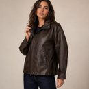 [Llevá 2 y Pagá 1] Campera de Mujer Aurora de Cuero Genuino y Acolchada