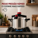 [Llevate 2 y Pagá 1] Olla a Presión UltraChef de Triple Capa de Acero Inoxidable con Asas de Goma | + REGALOS: Kit de Utensilios de Cocina