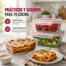 Kit con 15 Frascos Herméticos de Vidrio + 10 Vasos de Vidrio Aruba [¡ÚLTIMAS UNIDADES EN STOCK!]